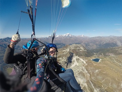 Vol Prestige baptême parapente Bourg-St-Maurice Les Arcs